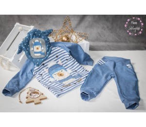 Stickserie - Winter Lama inkl. Anhänger, Postkarte und Puschen Datei